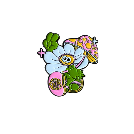 FLOWER DUDE ENAMEL PIN