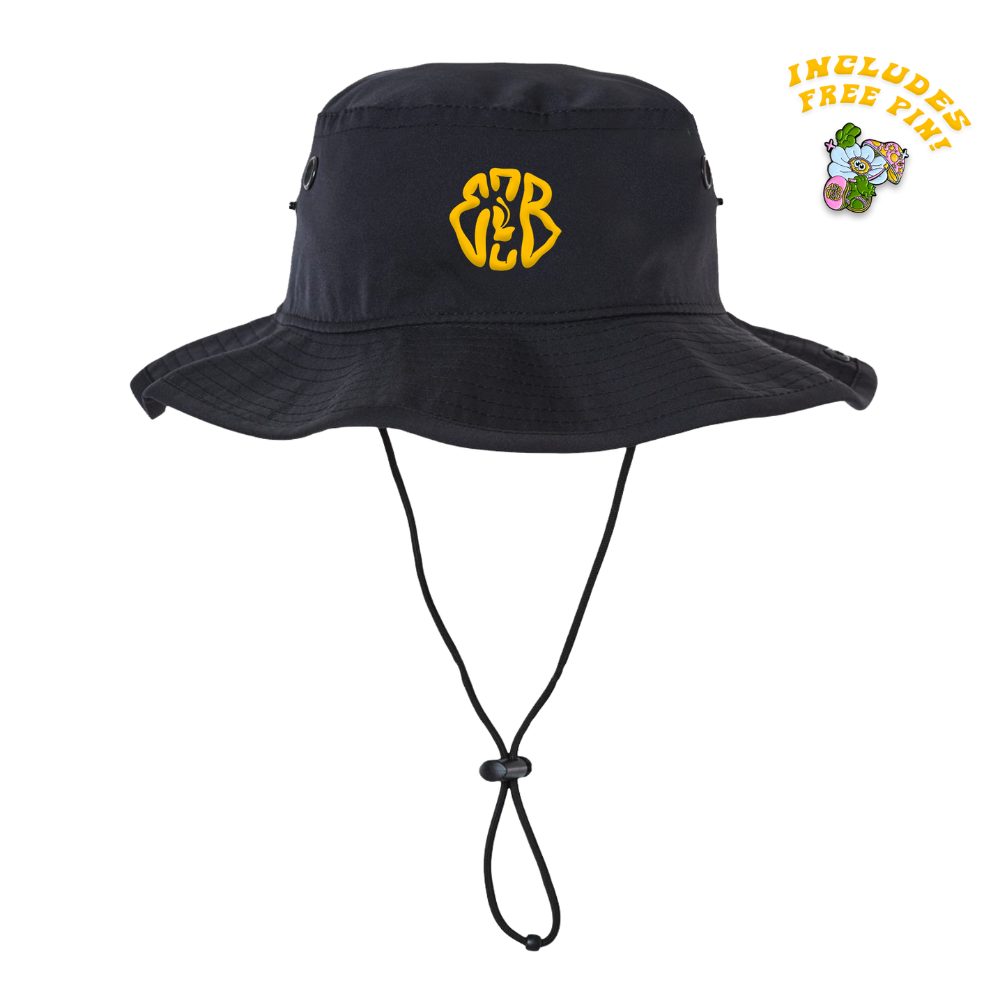 EZB EMBROIDERED BOONEY BUCKET HAT + FREE PIN!